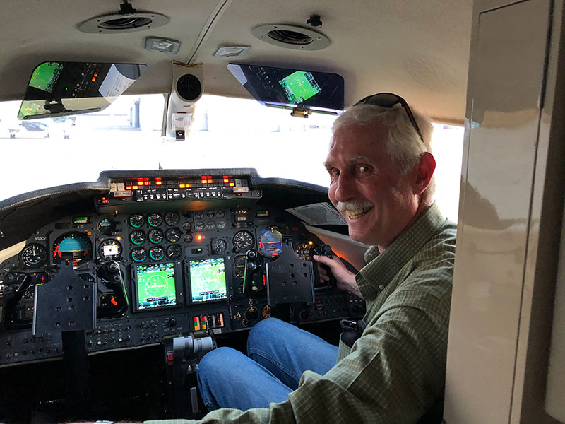 John Mahany completing Learjet SIC Type Rating 